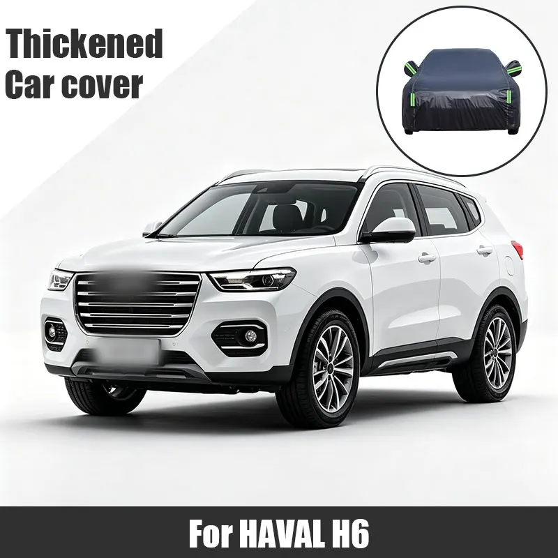 

For Haval H6 Full Car Cover with Side Zipper - Waterproof Dustproof UV Sun Protection All Weather Outdoor Cover