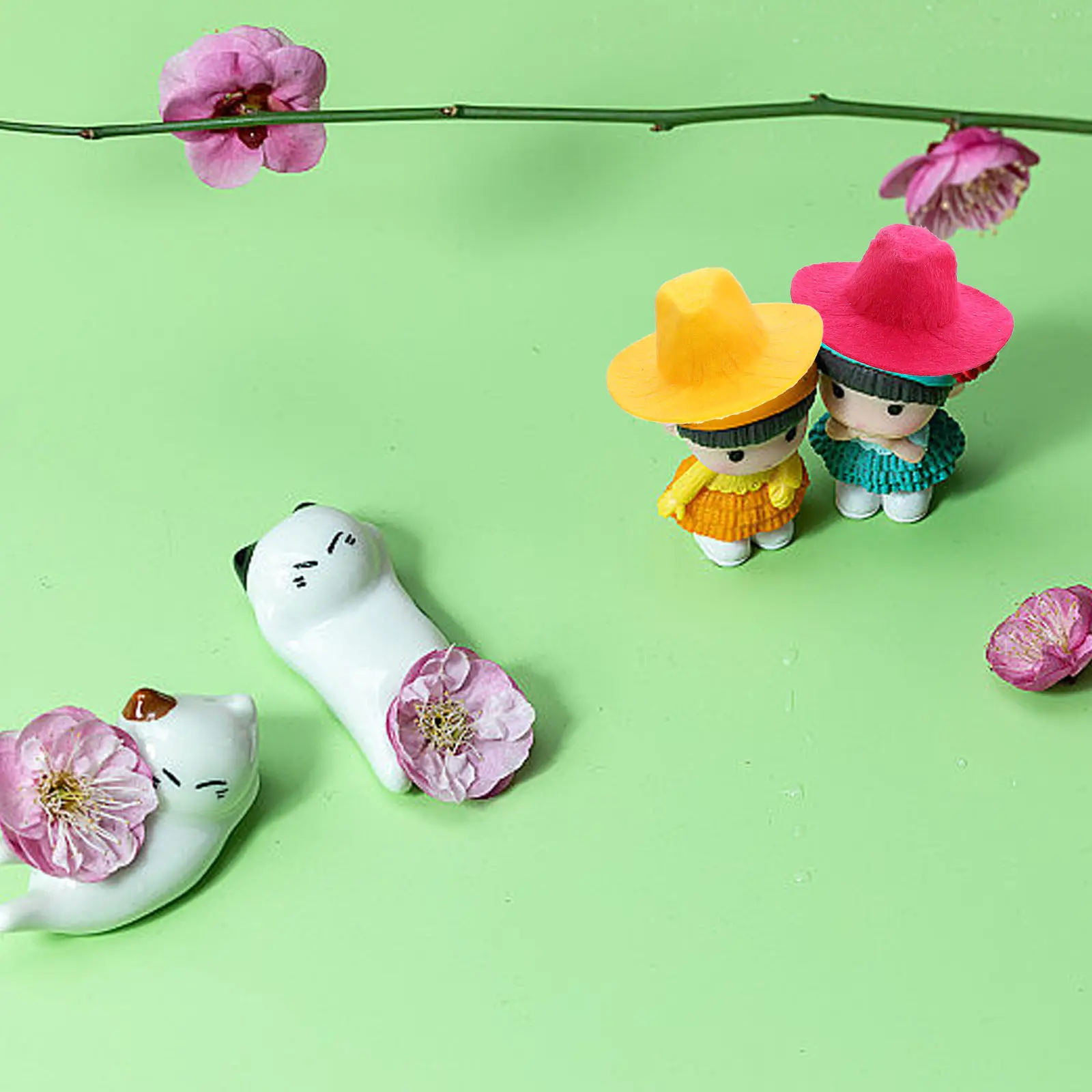 

20 шт. миниатюрных шляпок для декора, легкие и компактные, для фотосессий, рукоделия и вечеринок