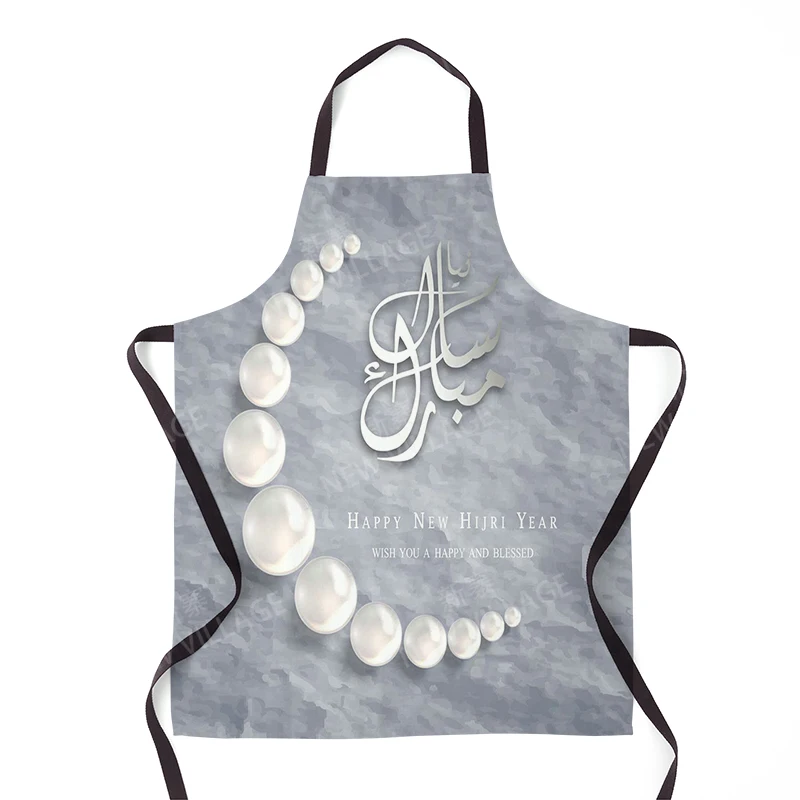 Women's kitchen apron Restaurant chef barber barman castle magic and moon apron Waterproof apron for menand child painting