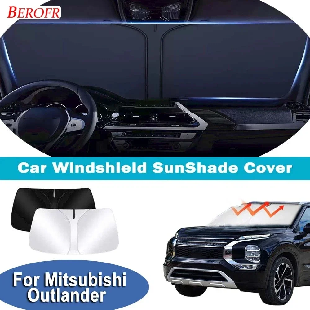 For Mitsubishi Outlander 2021-2026 Car Windshield Sunshade Cover Front Window Sun Shade Heat Insulation Summer Auto Accessories