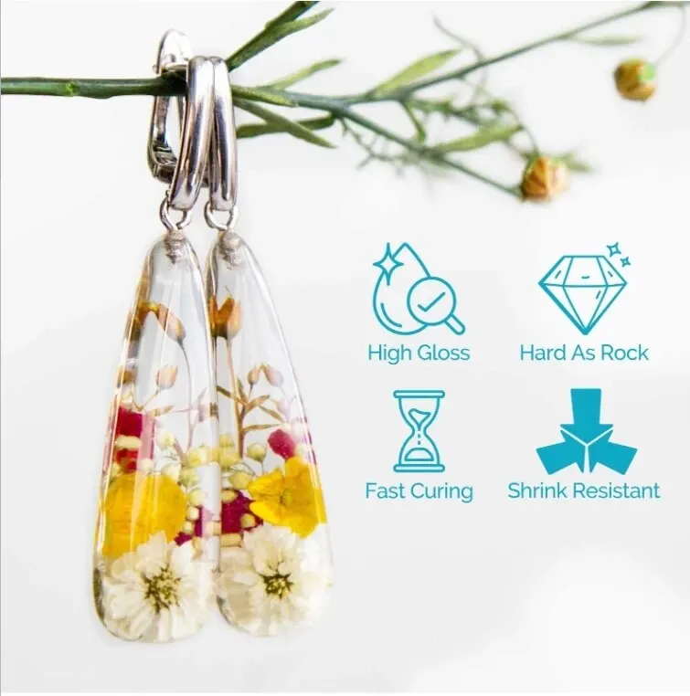 3.53/7.05/10.58oz UV Resin Clear, Hard, Upgraded Uv Crystal Resin, New Formula Ultraviolet Fast Curing Resin For Jewelry Making