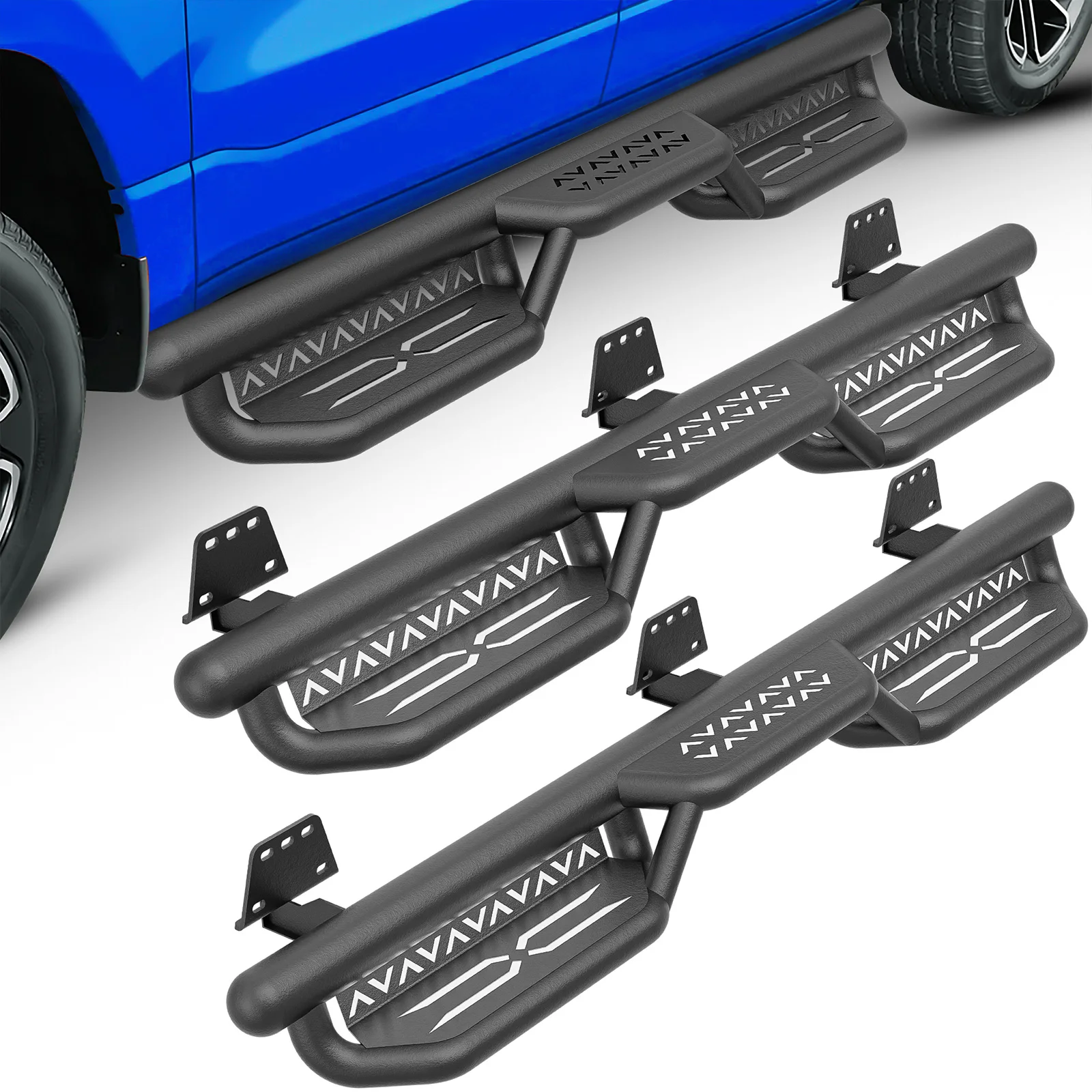 

Подножки с двумя ступеньками для Dodge Ram 1500 Crew Cab 2019-2026 годов, новые боковые ступеньки для кузова
