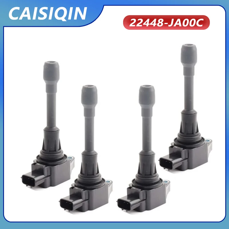 

4PCS 22448-JA00C Ignition Coil For 2007-15 Nissan TIIDA Cube Altima Rogue Sentra Versa Micra X-Trail Qashqai Infiniti M56 FX50