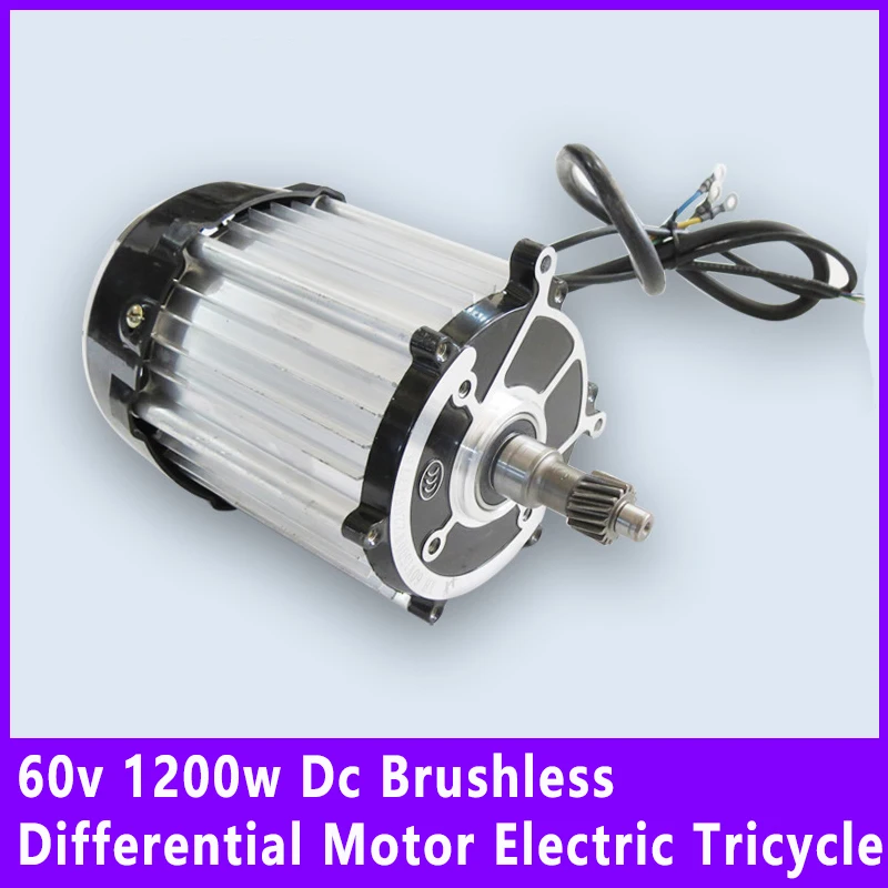 

60v 1200w Dc Brushless Differential Motor Electric Tricycle Permanent Magnet