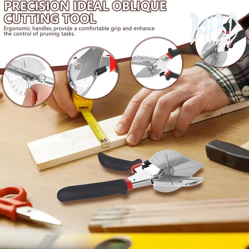 

BHBD-Angle Miter Shears Handheld High Carbon Steel Trunking Shears Forcutting Molding Trim
