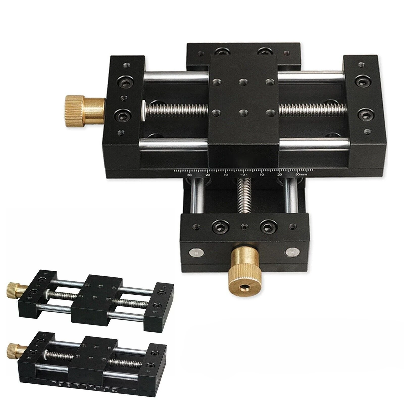 High Precision X Y Axis Manual Linear Stage Straight Sliding Table Manual Translation Stage Adjustable Linear Motion Slide Platf