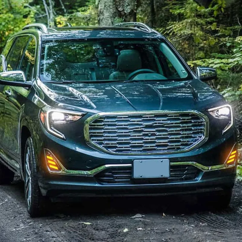 

Трехцветные светодиодные противотуманные фары, дневные ходовые огни для GMC Terrain 2018-2021, аксессуары для DRL и указателей поворота