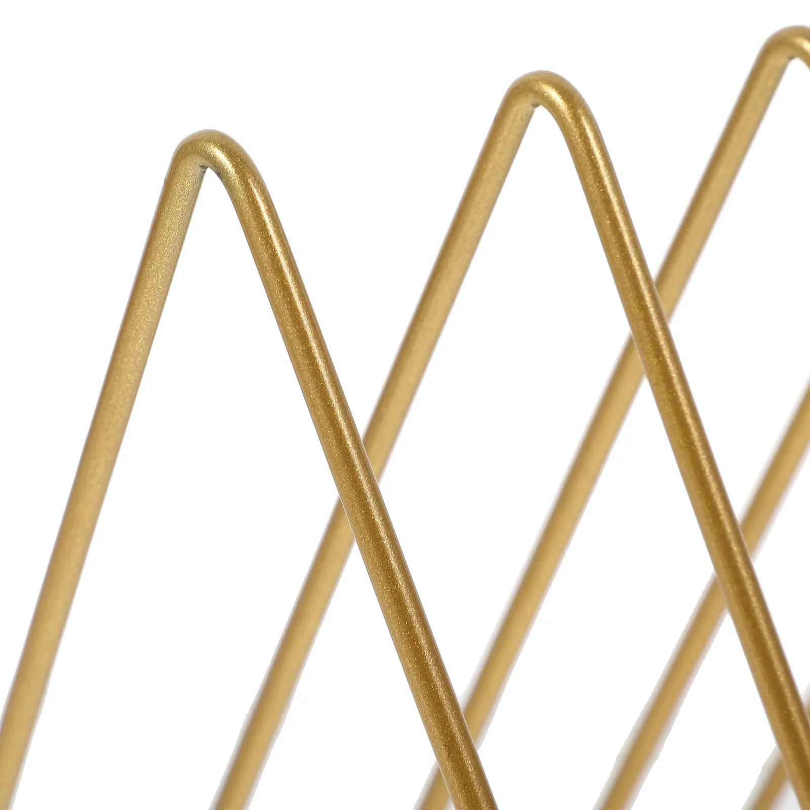 حامل كتب متعدد الطبقات خفيف الوزن لسطح المكتب منظم رف الكتب للكتب والمجلات وملفات الأقراص المضغوطة وغطاء الكتب الفنية الحديدي قائم بذاته #4