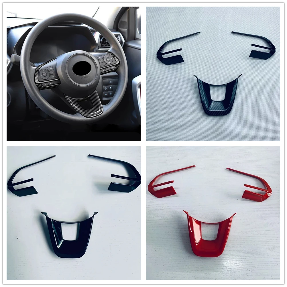 

For Toyota Yaris Ativ Vois 2022 2023 ABS Chrome Car Steering Wheel Button Cover Frame Trims Interior Sticker Styling Accessories