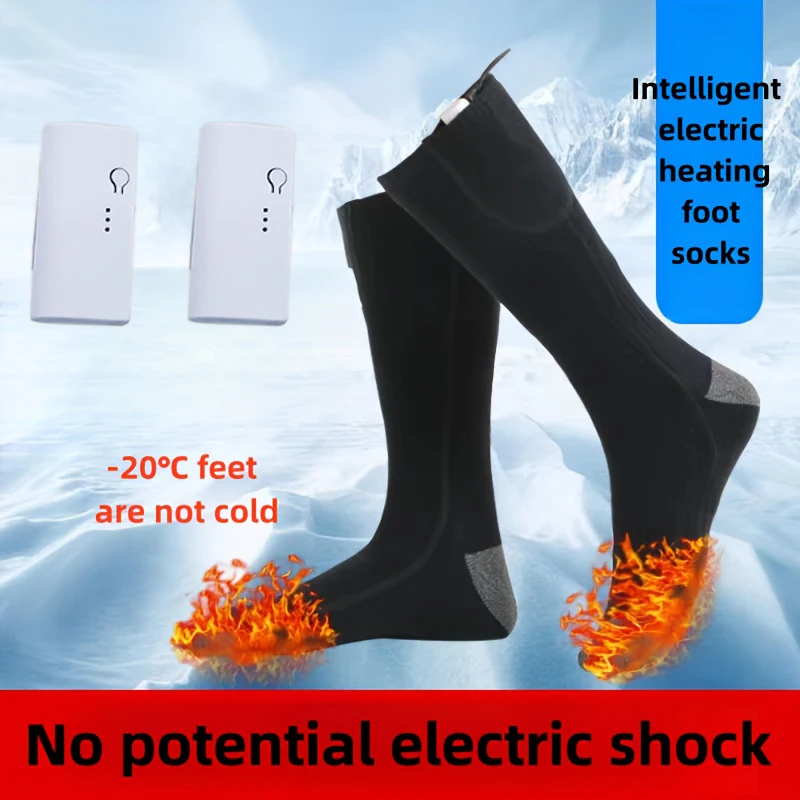 

Heating Socks Battery Heating Winter Insulation Long Tube Electric Heating Socks Men and Women can Walk with Warm Feet in Winter