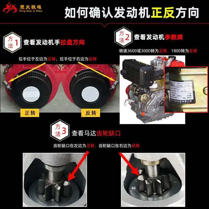 Diesel generator 170/178/186F micro tiller motor 188F192 electric starter motor 5KW starter motor