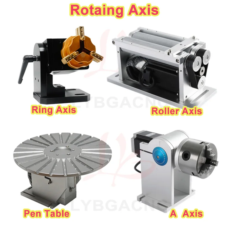 Rotary Axis A Axis Ring Jewelry Axis Professional Rolling Roller Axis Round Wheel Rotary Axis For Fiber Laser Marking Machine