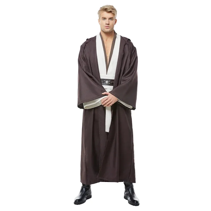 

Anakin Suit Obi Wan Costume Cloak Movie Space Battle Knight Men Robe Adult Halloween Fantasy Cosplay Outfi8;c'4,t;6.j'2;