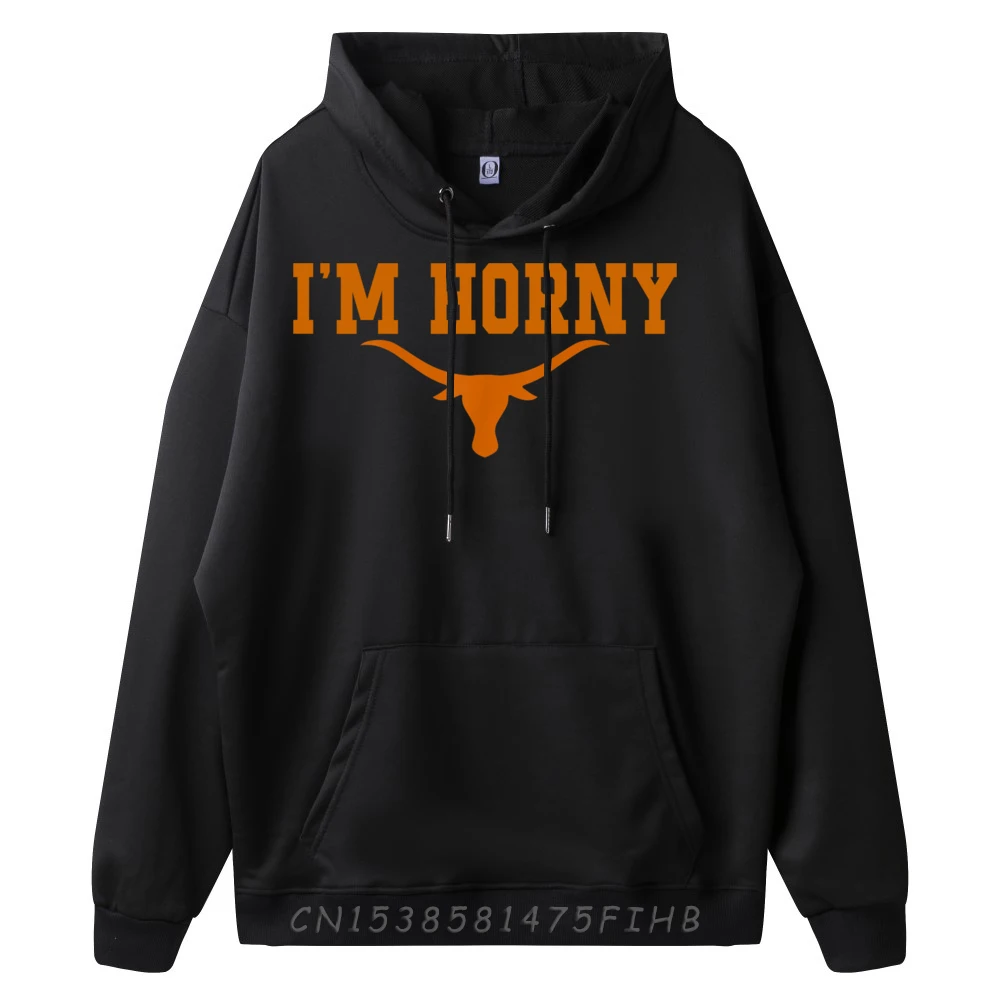 I m Horny Texas Longhorns Austin Pride Bull American Luxury Clothing Mens Gifts Pullover