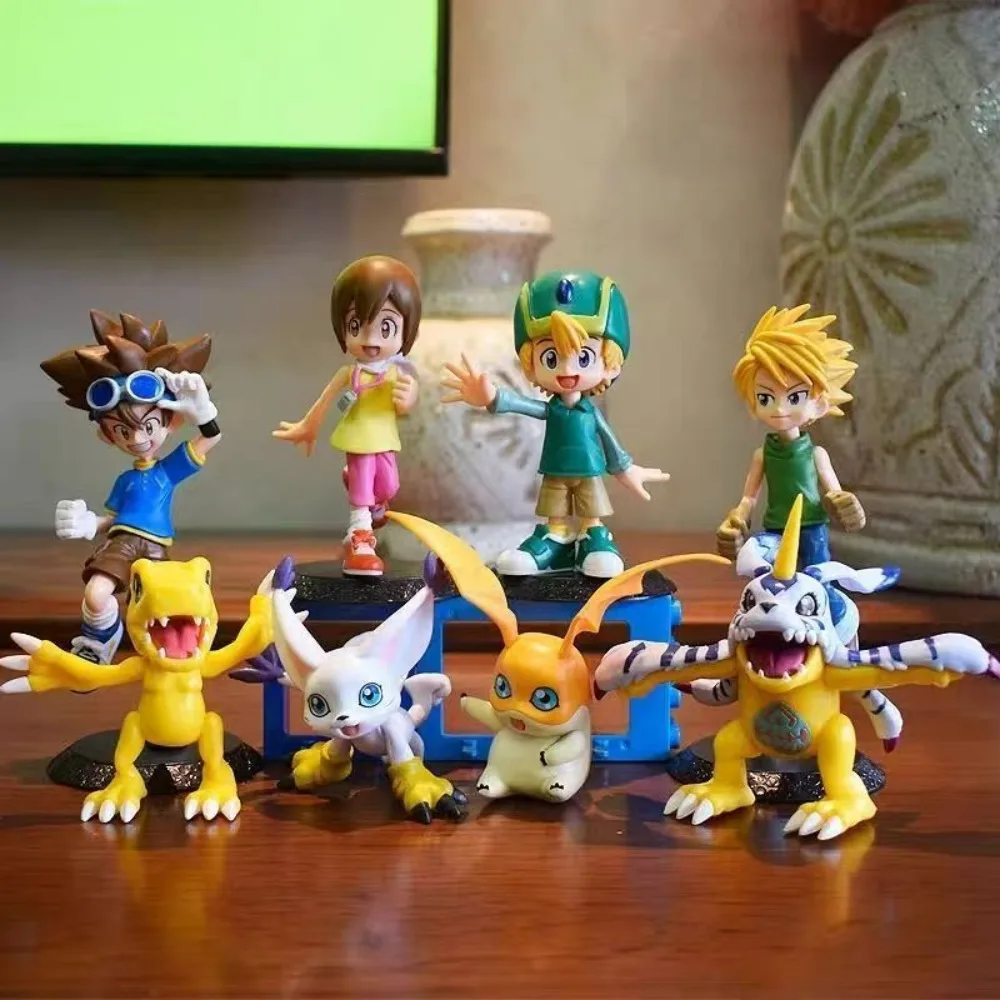 

Коллекционные фигурки Digimon Adventure: Агумон, Габумон, Патамон, Гатамон — игрушки-конфеты, модели для коллекции, настольные украшения, детские игрушки