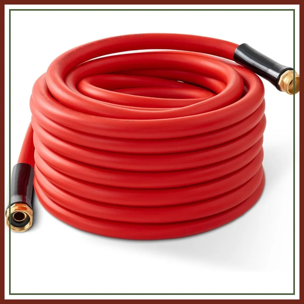 

50ft x 3/4" Heavy Duty Hot Water Hose, -50°F to 190°F, 600PSI Burst, All-Weather Outdoor Use