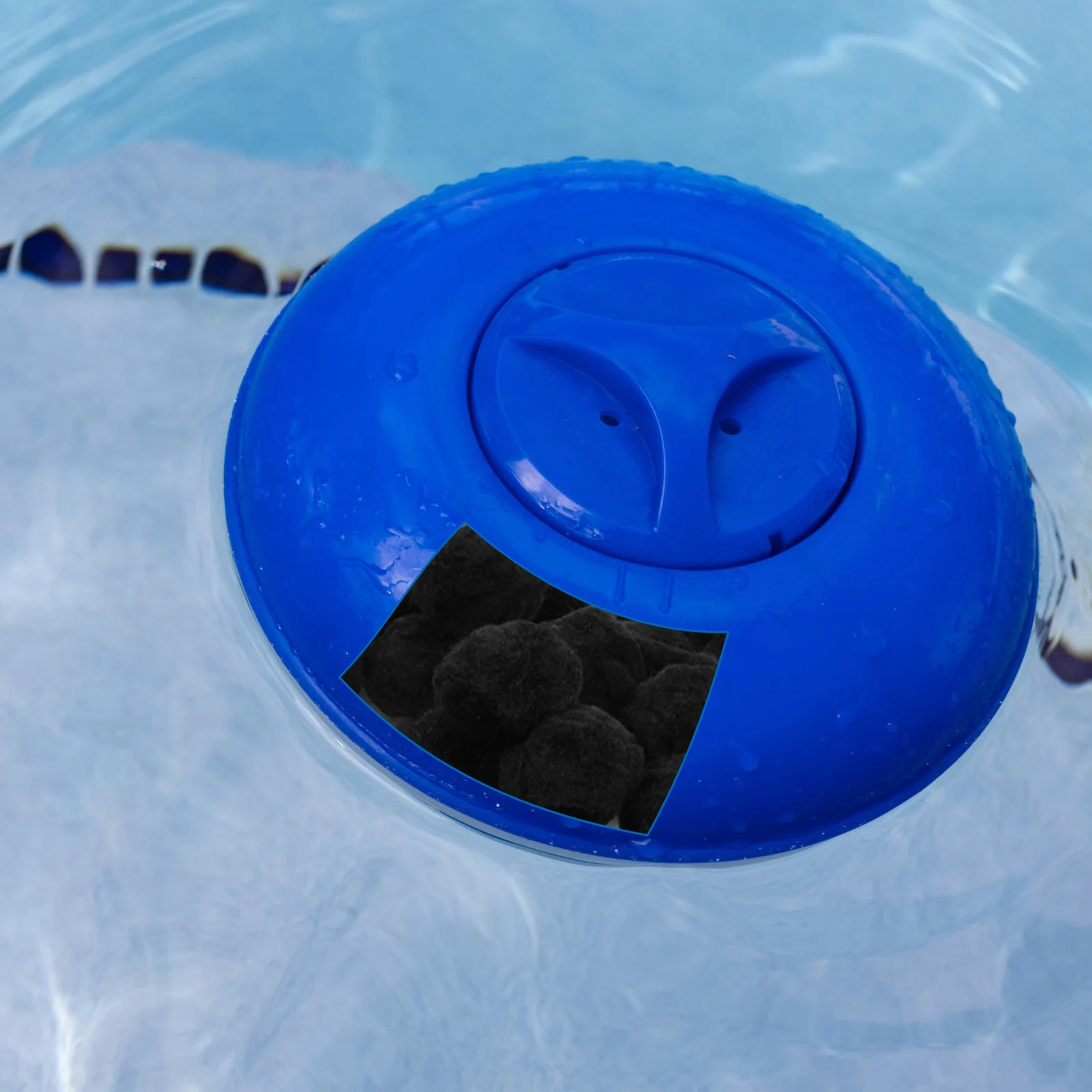 1 bolsa de bolas filtrantes, medios de filtro de piscina de acuario reemplazables de alta densidad para pecera, filtros de arena prácticos portátiles