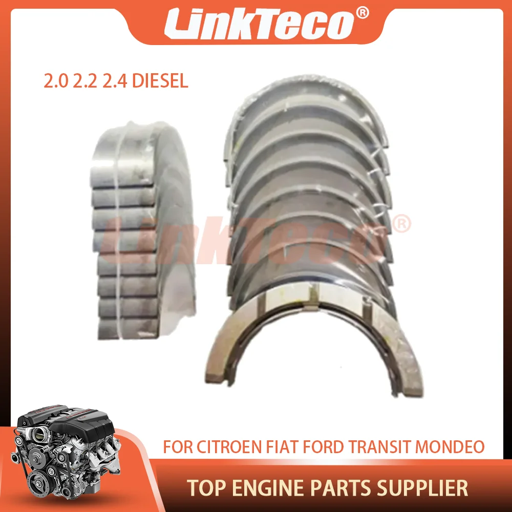 Conjunto de Rolamentos de Biela e Cárter Principal para Motores Diesel 2.0, 2.2, 2.4 - Compatível com CITROEN, FIAT, FORD TRANSIT, MONDEO, LDV, LTI, PEUGEOT