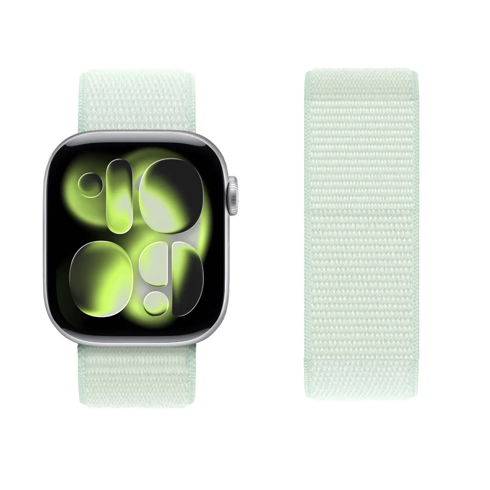 Nylon Straps For Apple Watch Band 46mm 42mm 45mm 44mm 40mm 41mm 49mm sport Bracelet Correa iwatch series 11 10 8 9 7 SE Ultra3