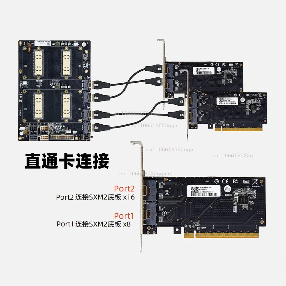 New V100 SXM2 Dual SIM Pass-Through 300GNVLink Interconnect Aom-sxmv Simplified