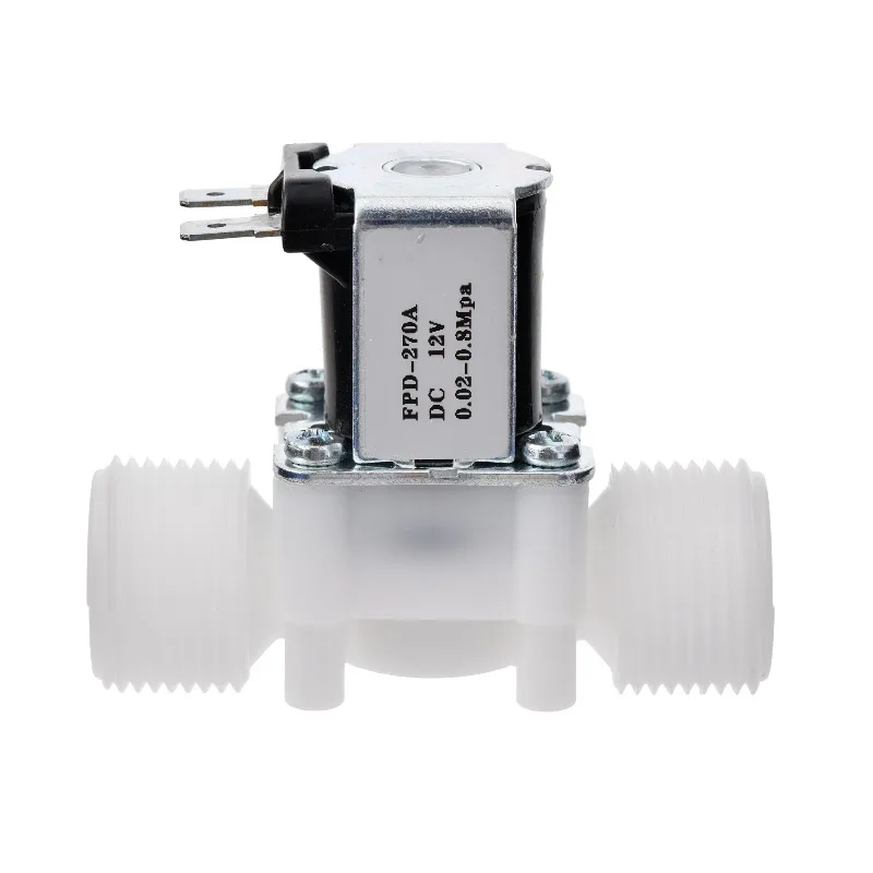 

Электрический электромагнитный клапан с наружной резьбой 1/2 дюйма, 220 В переменного тока, 12 В постоянного тока, переключатель управления расходом воды, нормально закрытый/открытый