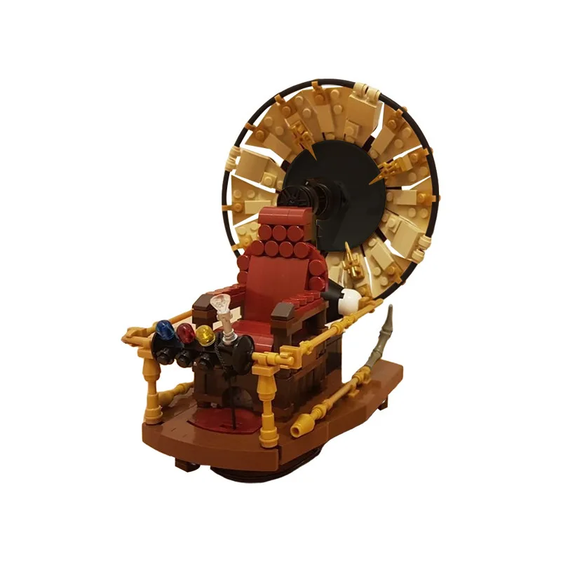 MOC Retro Time Machine Building Blocks Steampunk Science Fiction Bricks Model Set DIY Desktop Ornament Gift For Adults