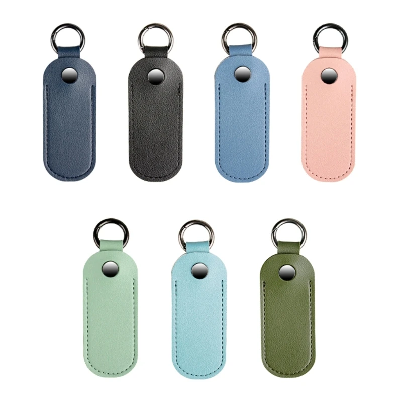 

Чехол для флэш-накопителя USB, кожаный пылезащитный чехол из микрофибры с металлической застежкой-брелком, дополнительный цвет