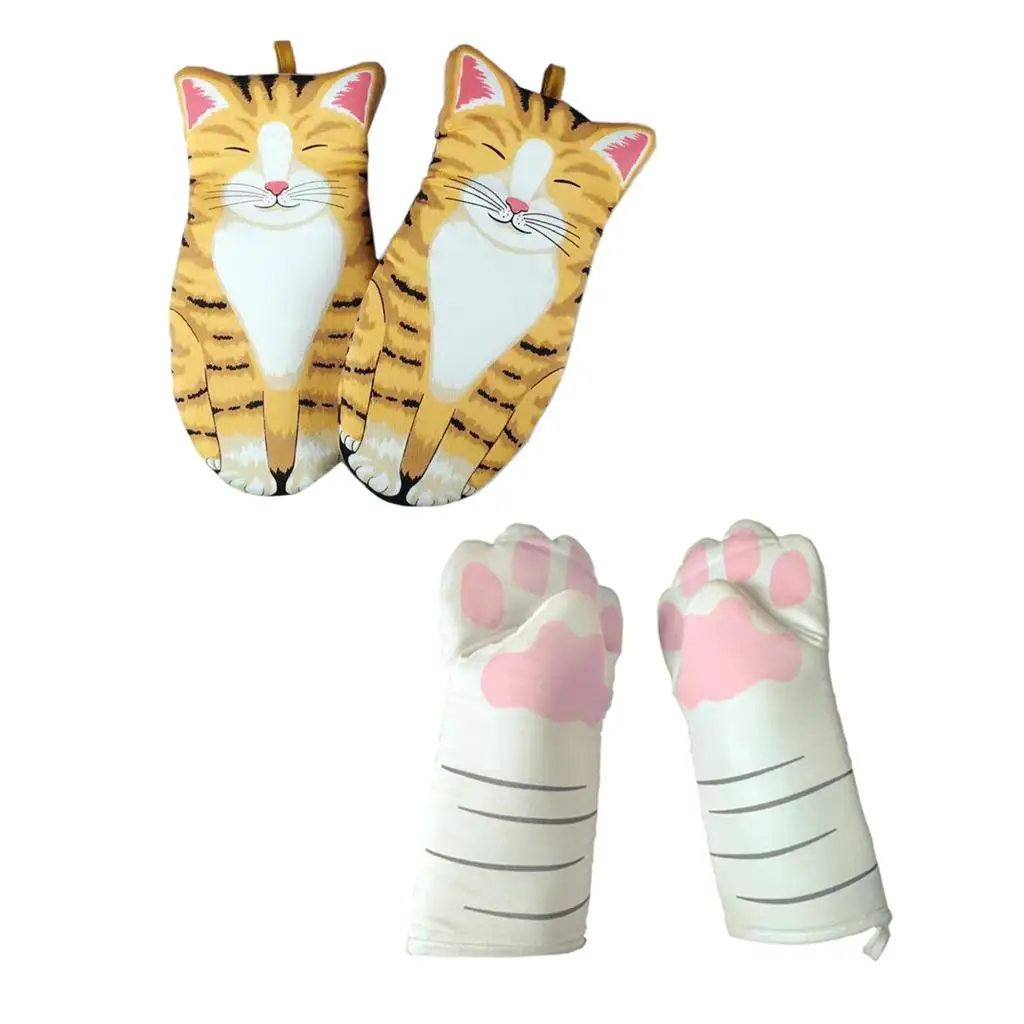 1 paar House paw of cat Oven Heat Resistant for Oven Cooking