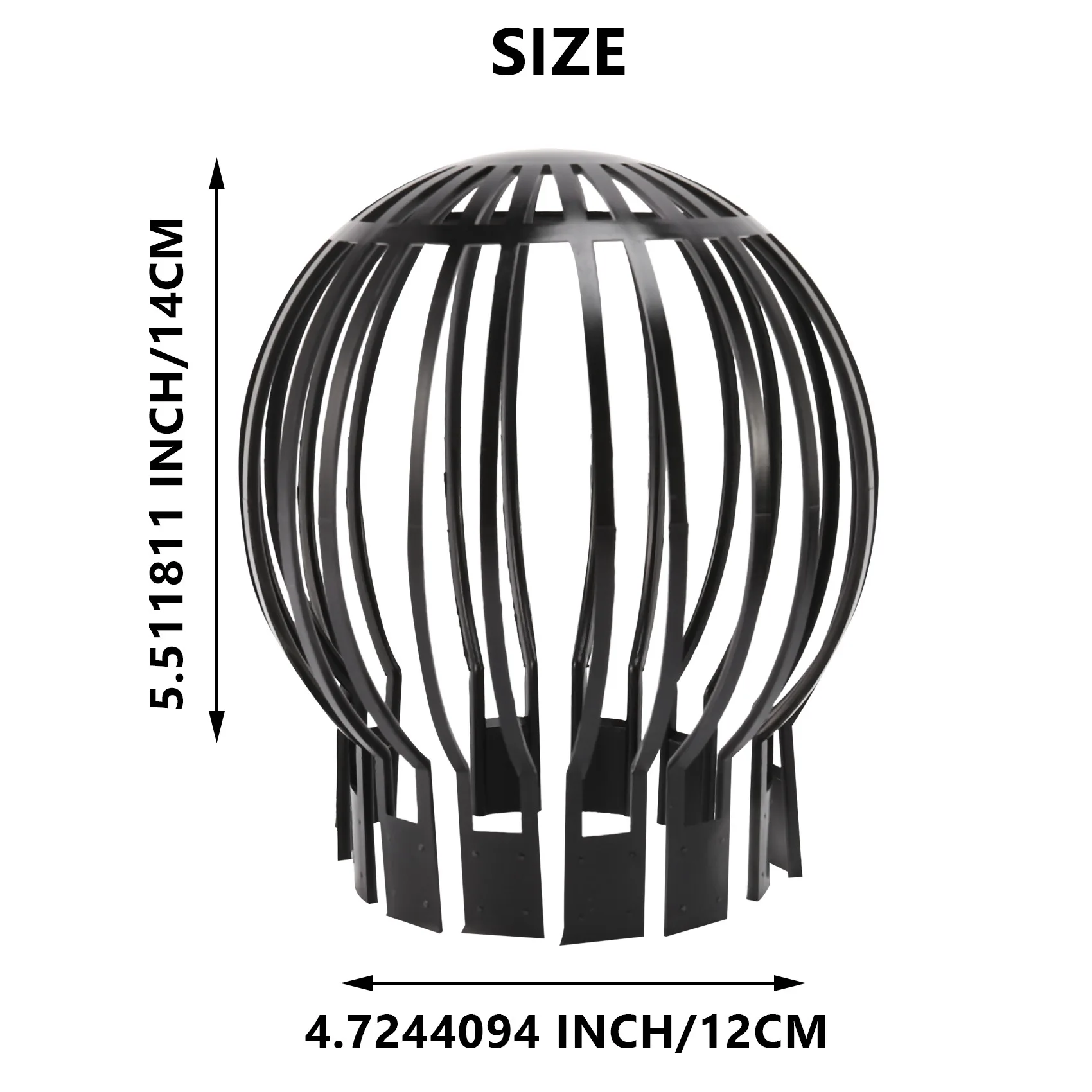 

A47U 6PCS Gutter Guard Downspouts Filter Strainer Preventing Leaf Debris Branches Roof Moss From Clogging The Pipes