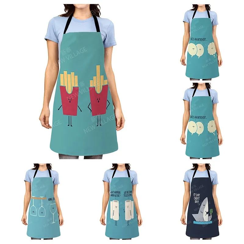 Aesthetic Women kitchen apron kids original Children Waterproof girl princess waiter work apron oil proof cartoon kawaii cute