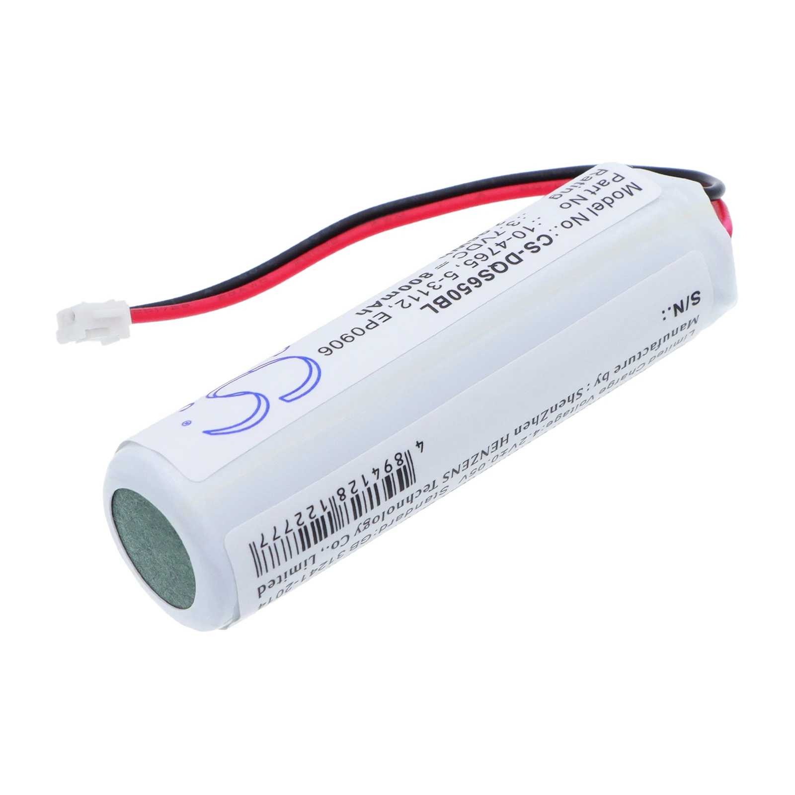 Replacement 3.7V 800mAh Barcode Scanner Battery for Datalogic QS6500BT QS65-3030000R QS65-2030000R EP0906 10-4765 5-3112
