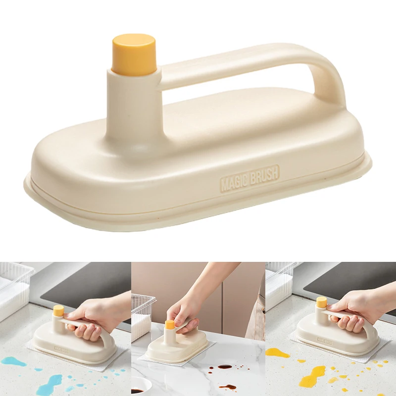 Kitchen Cleaning Brush Thickened Hundred Cleaning Cloth Sponge Block Bathtub Sink Cleaning Brush Household Cleaning Brush