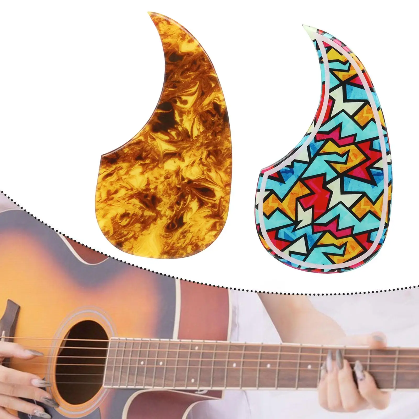 Protetor de palheta de substituição para acessórios de violão clássico acústico destro