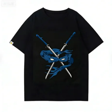 Neuestes Modell von Nick Channel, ein Hit – T-Shirt mit Ninja Turtles-Cartoon-Print aus 100 % Baumwolle für Jungen und Mädchen, Kinderoberteil.