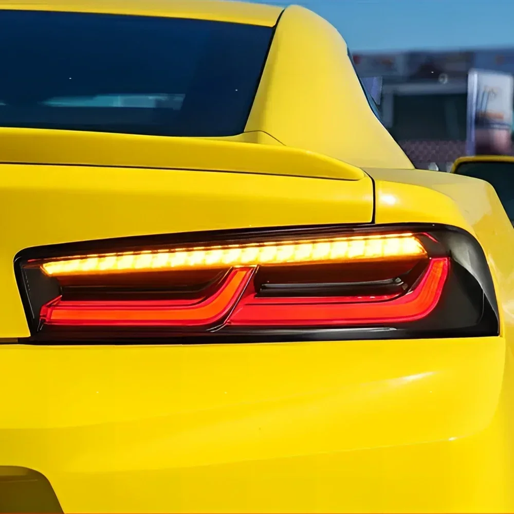 

Для Chevrolet Camaro 2016-2019 автоматические задние фонари, обновленные динамические стоп-сигналы, аксессуары, светодиодные автомобильные задние фонари в сборе