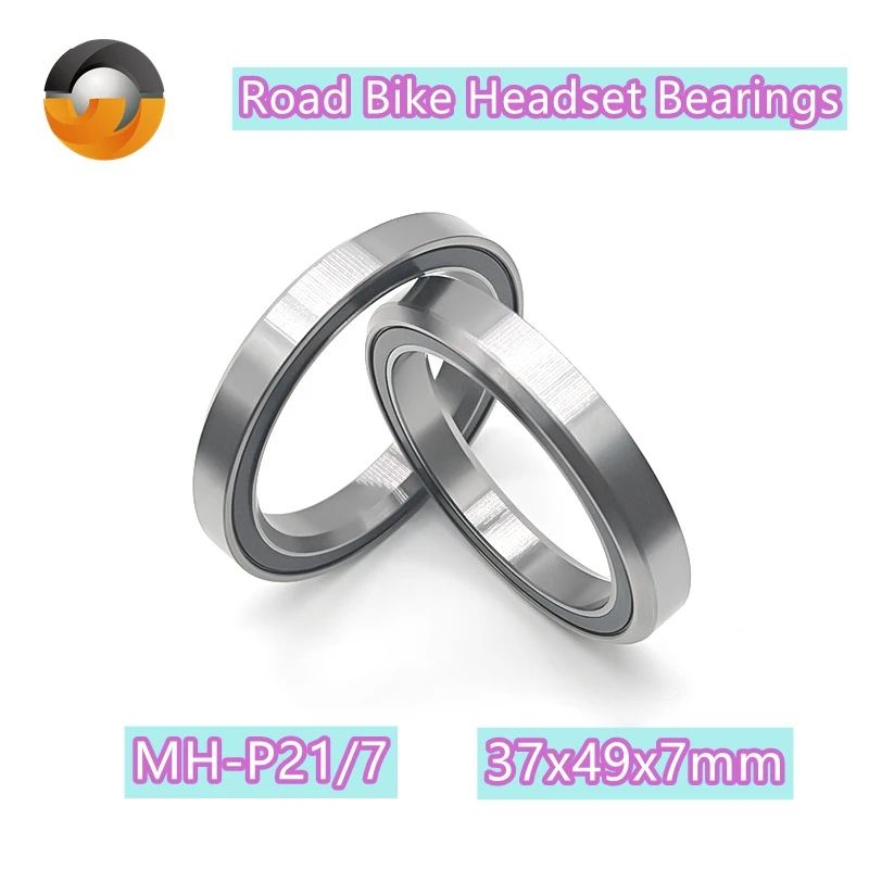 1/2/4PCS MH-P21/7 Road Bike Headset Bearings 37x49x7 mm Degree Chrome Steel Tapered Upper Lower ACB Bicycle Bearing Set