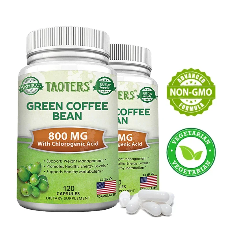 Weight Loss Capsules for Men and Women, Improve Immunity, Burn Belly Fat, Detox, Green Coffee Bean Extract