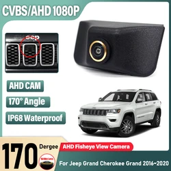 Car Front View Camera For Jeep Grand Cherokee Grand 2016 2017 2018 2019 2020 PAL NTSC CVBS AHD HD 1080P Forward Grille Camera