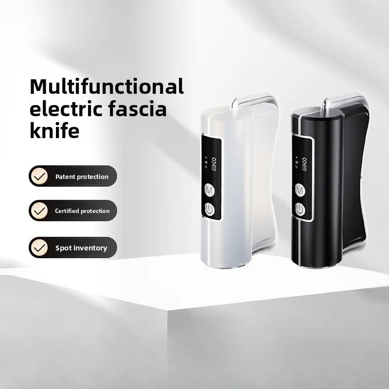 

New Electric Fascia Knife Scraper Microcurrent Hot Compress Vibration Fitness Relaxation Muscle Massage Artifact