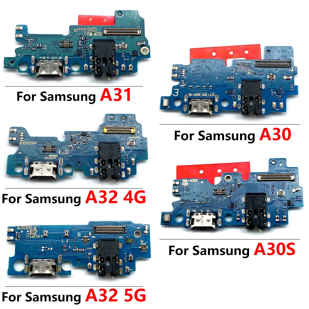 New Dock Connector USB Charger Charging Board Port Flex Cable For Samsung A02 A02S A12 A21 A22 A32 4G 5G Repair Parts