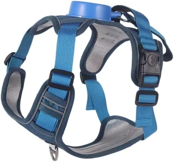 Bequemes Gehgeschirr für Hunde und Katzen mit ausziehbarer Blei, reflektierendem Nachtband, automatische Verriegelung und Schlepperkontrolle – Detail 5