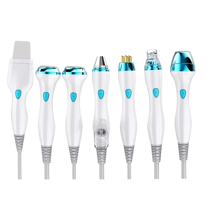 2025 Latest Intelligent Ice Blue Facial Skin Analysis Ultrasonic Rejuvenation Grinding High Pressure Oxygen Facial Machine