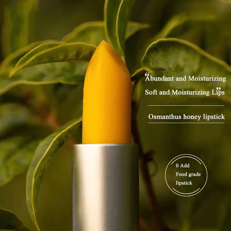 Pure Natural Sweet Scented Osmanthus Honey Lipstick Moisturizing Anti Cracking Light Lip Lines Make Up