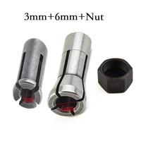 1PC 3/6mm Collet Chuck Cap Collet Nut Replacement For GD0600 906 763620-8 3mm 6mm 763627-4 GD0603 GD0601 Power Tool Accessories