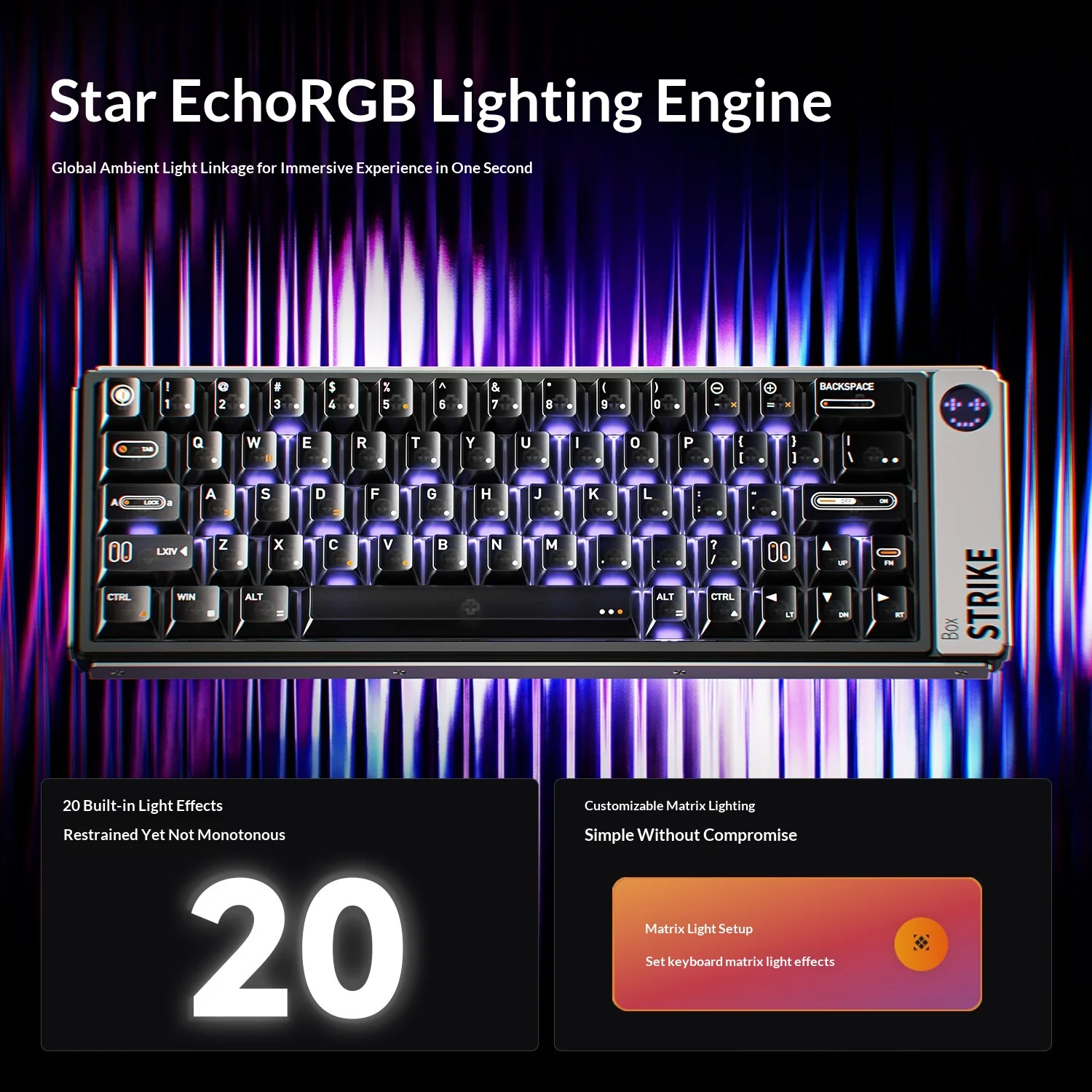 AULA BOX63 Keyboard Mekanis de - Gaming Keyboard Hall Effect Switches ulasan dan harga