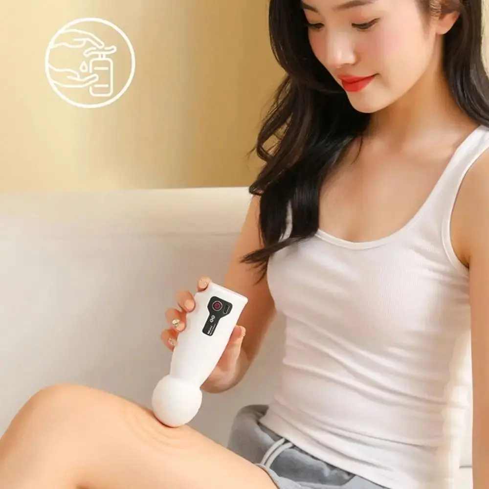 

Adjustables Mini Fascia Massager Wear Resistant Soft Massage Head Deep Tissue Massage Device Comfortable 4-speed