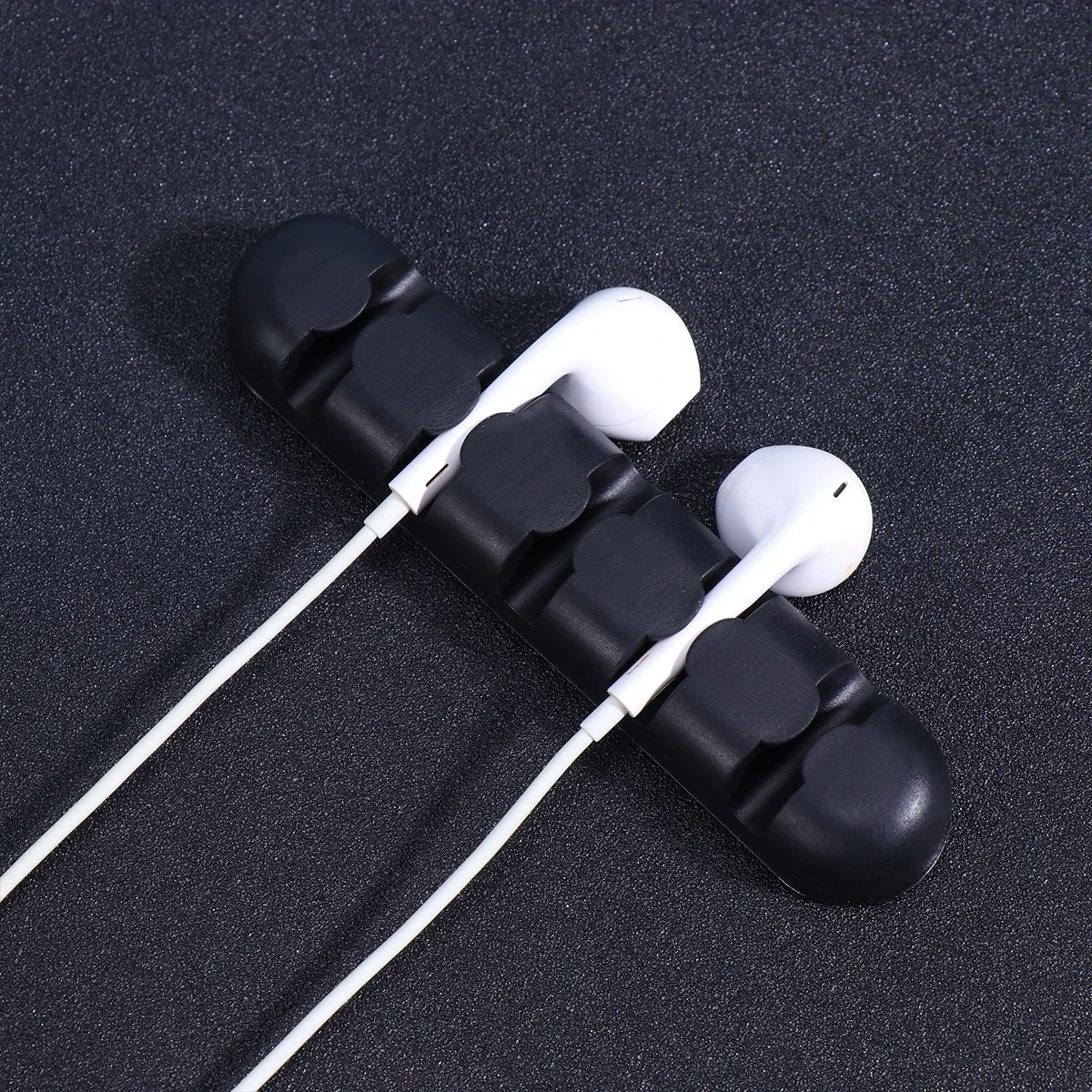 

2Pcs Cable Organizer Silicone Self Adhesive Data Line Holder Multi Cord Clips Desktop Cable Management Sticker for Home Office