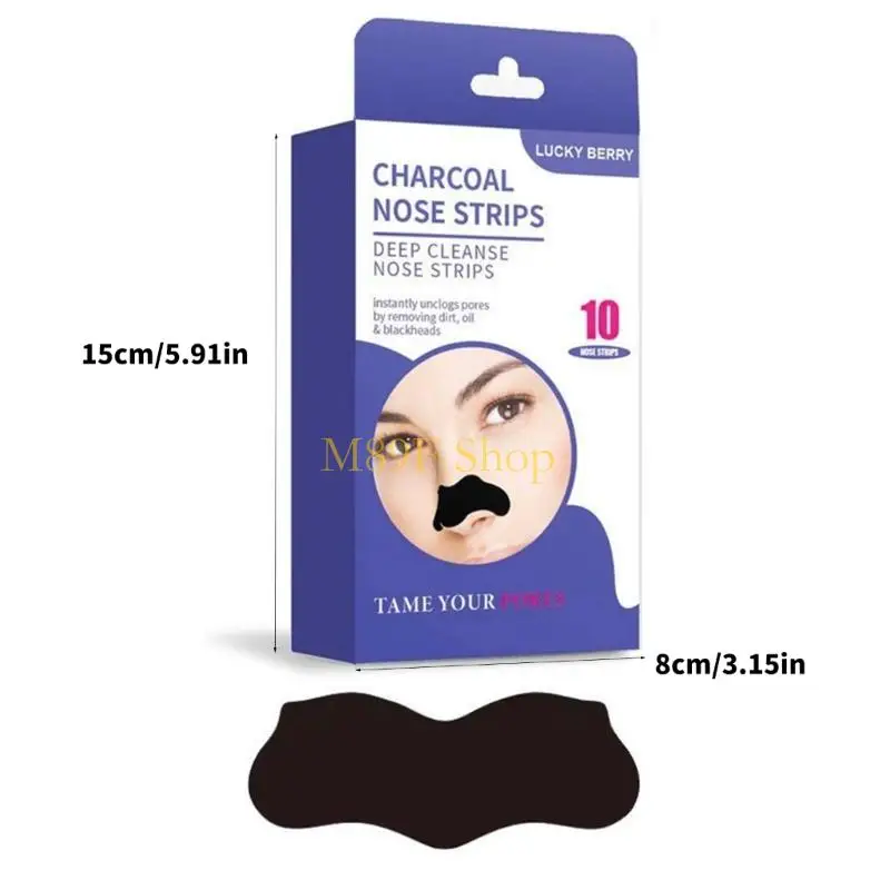 M89F Blackhead Remover, diepe reinigende neusstrips Natuurlijke houtskoolneustrips geschenken