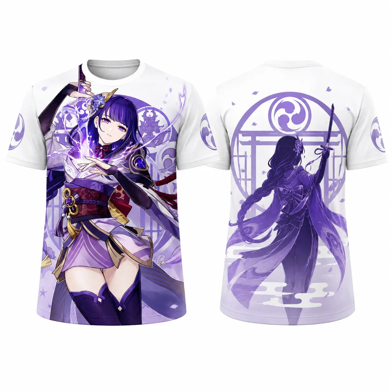 Genshin Impact Reisende Zwillinge Furina Kazuha Zhongli Nahida 3D-Druck T-Shirt Spiel-Grafik-Shirt für Männer und Frauen Casual Top – Detail 8