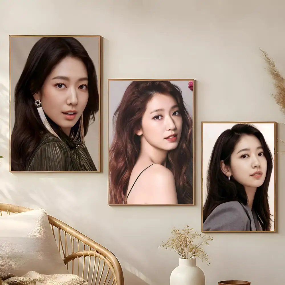 Actor Park Shin-hye Poster Poster Self-adhesive Art Waterproof Paper Sticker Coffee House Bar Room Wall Decor